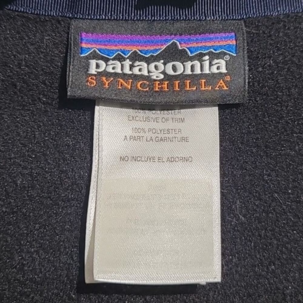 Patagonia Men's Lightweight Synchilla Snap-T Vest Black Gray Medium 25500 S15 - Picture 4 of 5